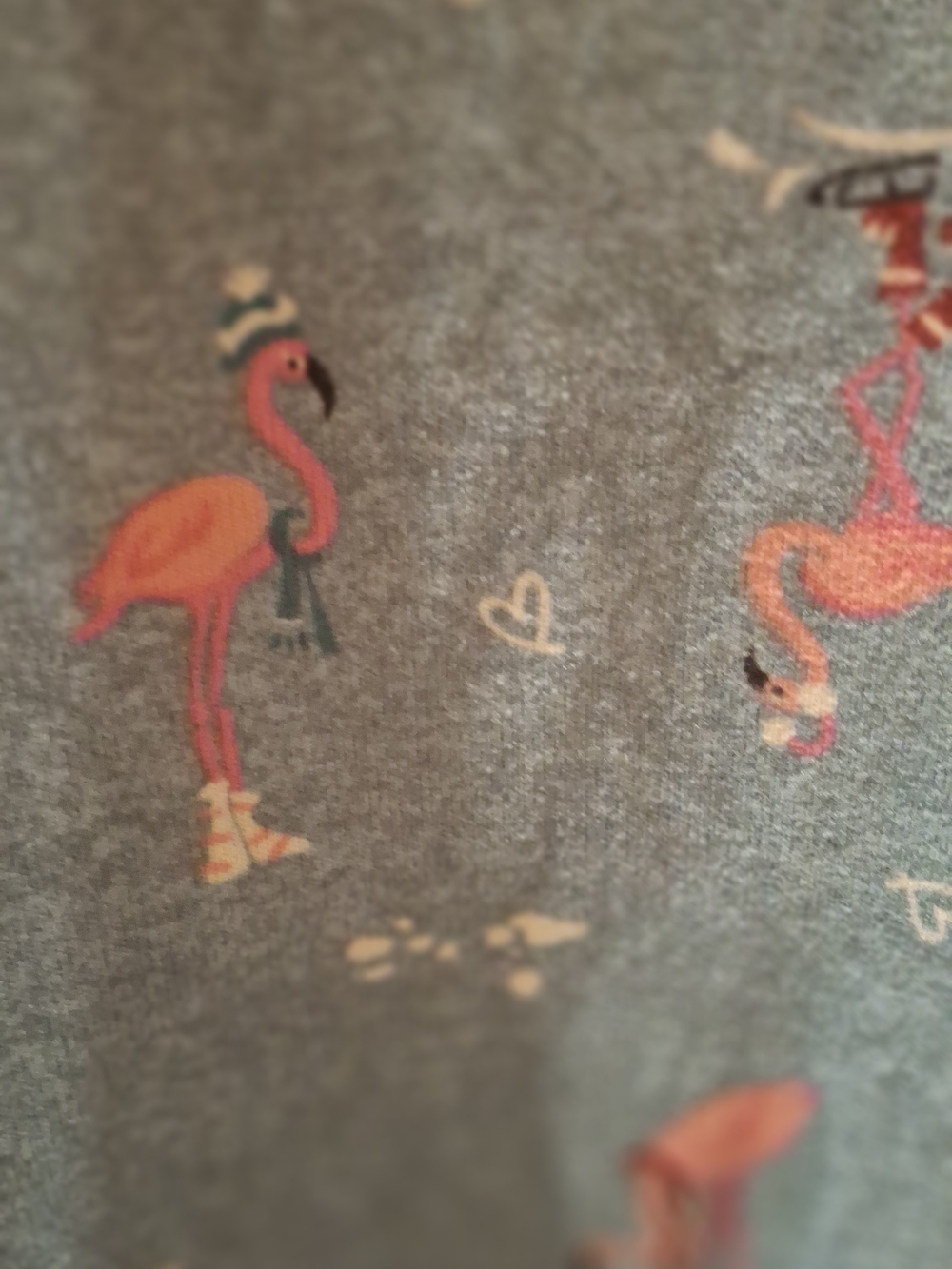 Relaxed Light Blue Women’s Pajama Set with Pink Accent Print - Picture 4 of 16